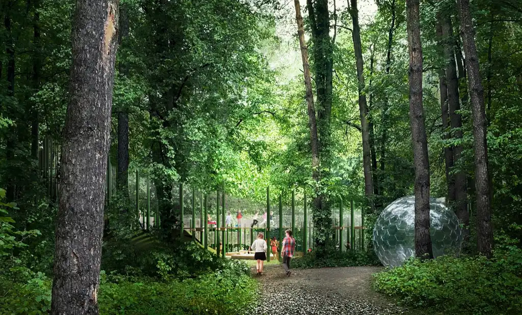 Spacer wśród sfer. Nowa atrakcja Starego Sącza nabiera kształtów