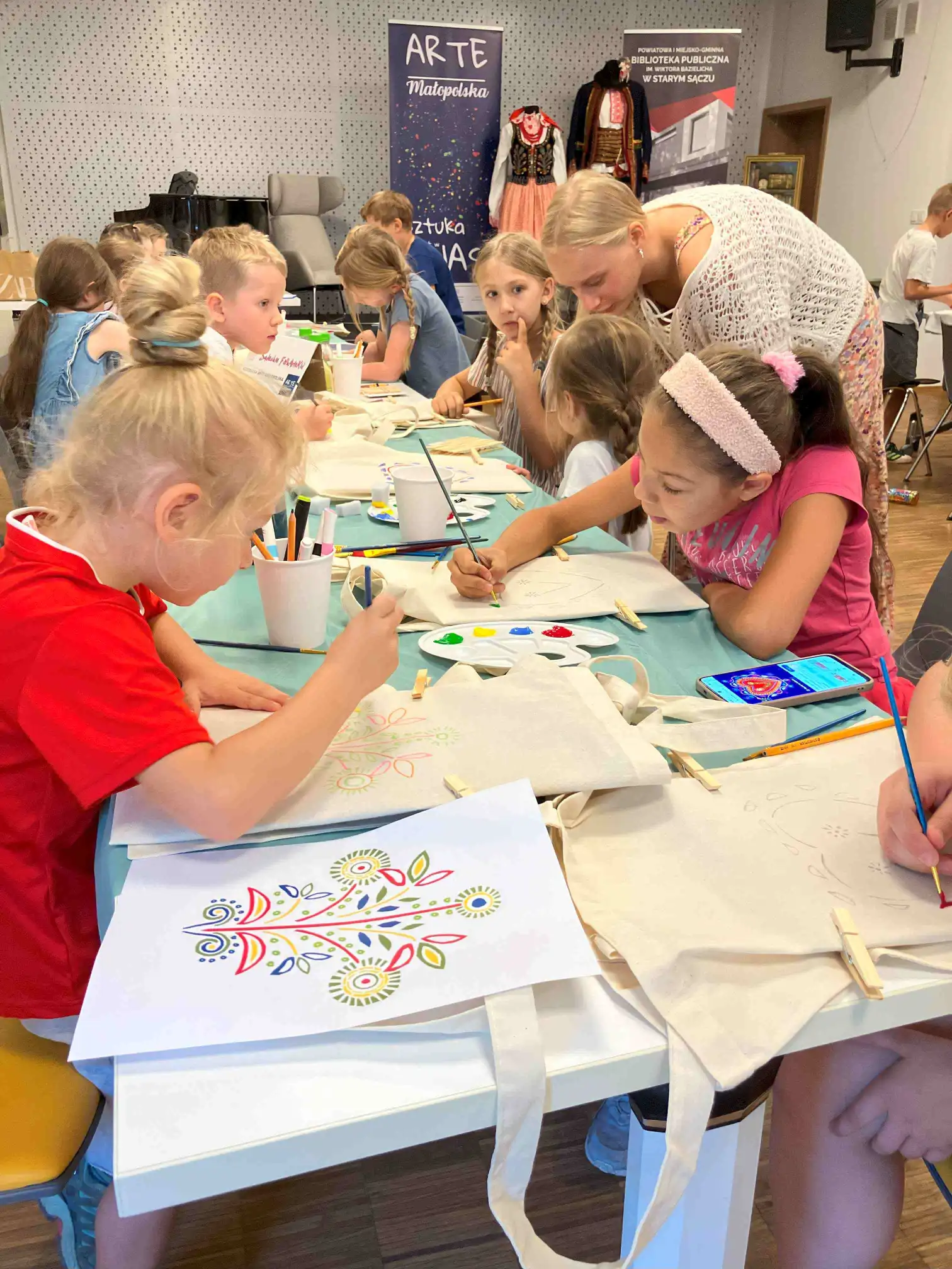 Sądeckie FolkArteKid – twórcze warsztaty dla dzieci w starosądeckiej bibliotece