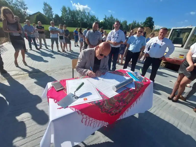 Akt erekcyjny pod inwestycję w Łyczanej wmurowany