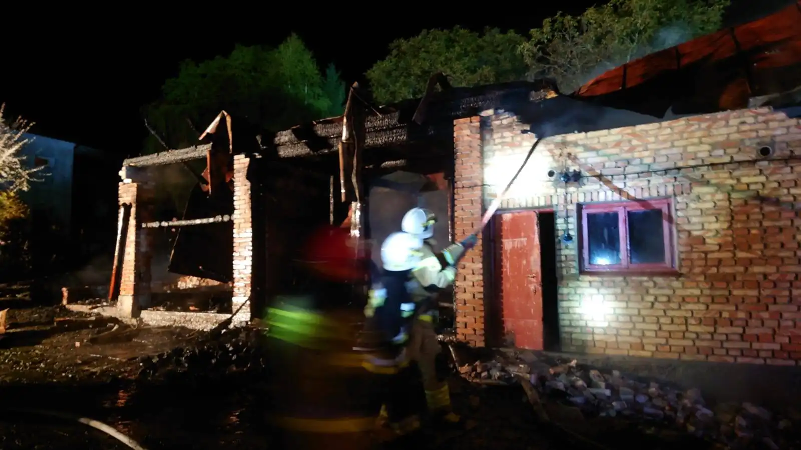 Pożar w Krygu. Płonął budynek gospodarczy