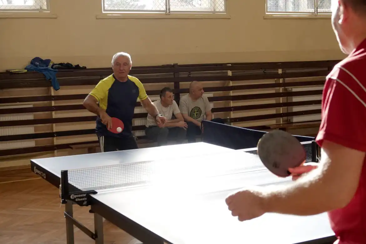 Stary Sącz: Samorządowcy grali w tenisa stołowego