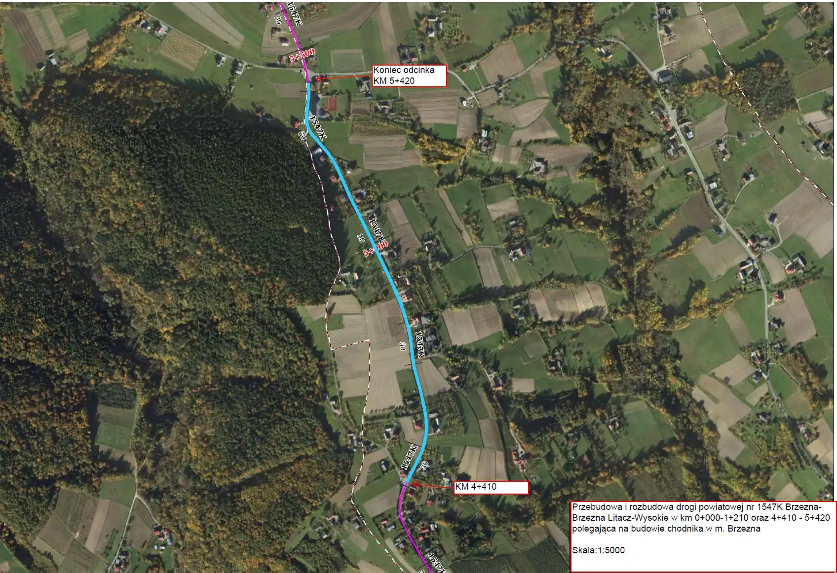 Nowy chodnik w Brzeznej. Wybrano projektanta