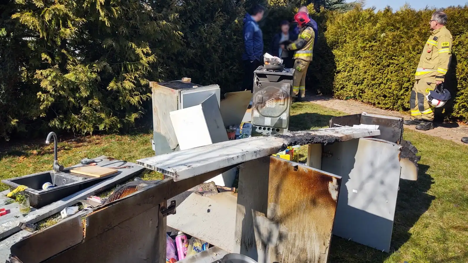 Witowice Dolne. Pożar domu. Ogień pojawił się w kuchni