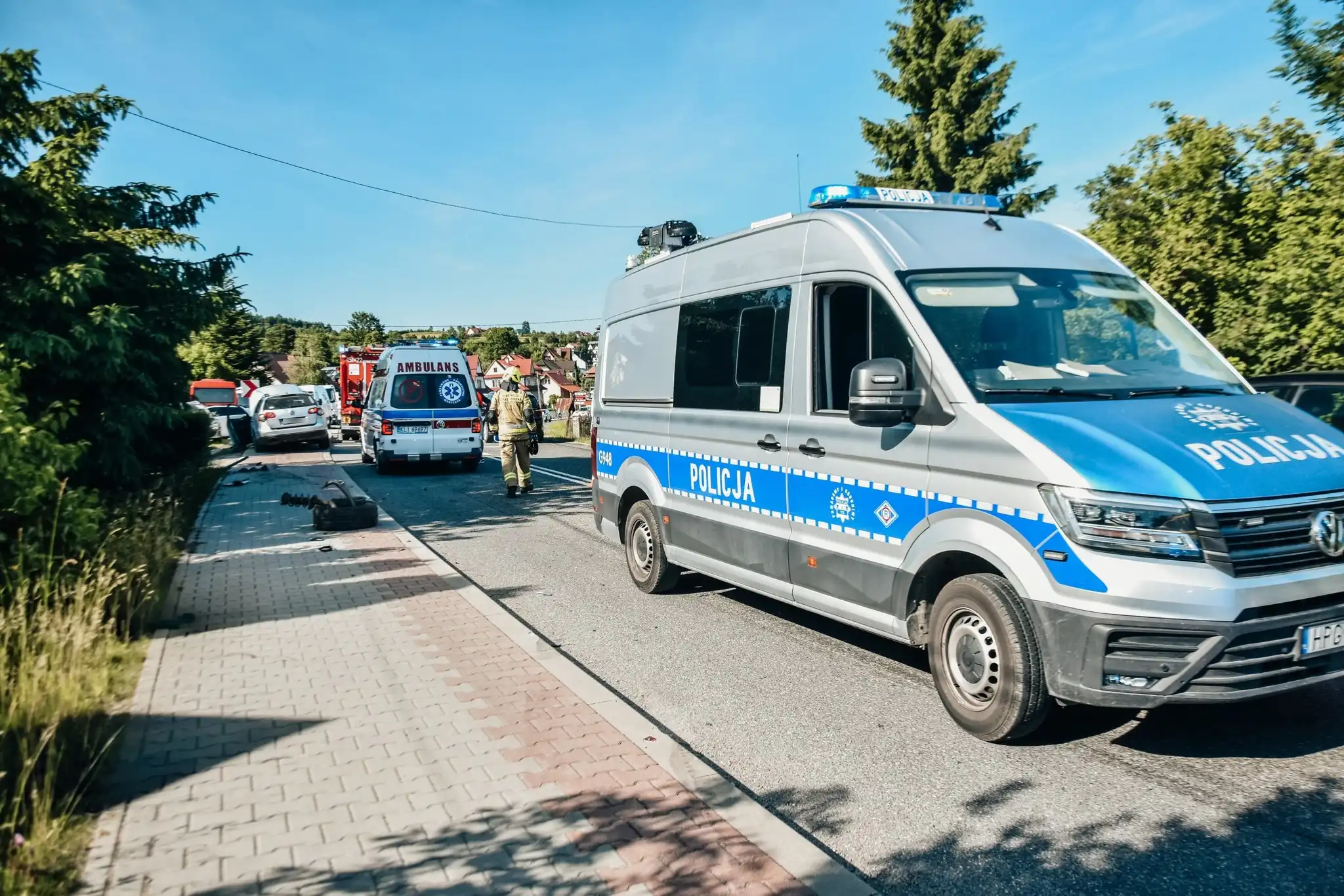 Wypadek na DK28 w Mszanie Dolnej. Wśród poszkodowanych dziecko