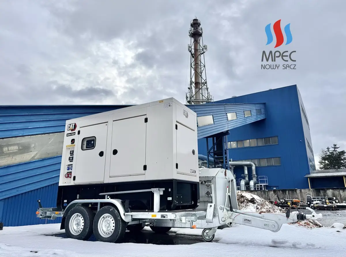 Nowy agregat MPEC zapewni awaryjne zasilanie w Nowym Sączu
