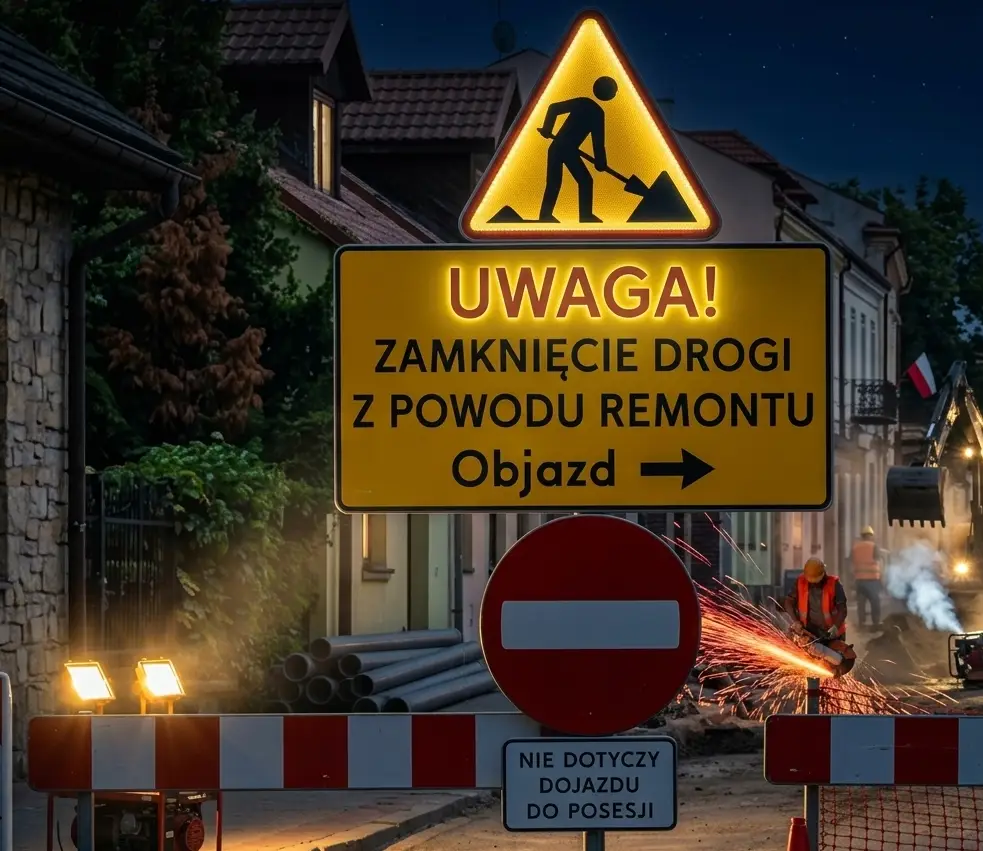 Uwaga! W dniach od 13 marca do 31 maja zamknięta jedna z dróg powiatowych