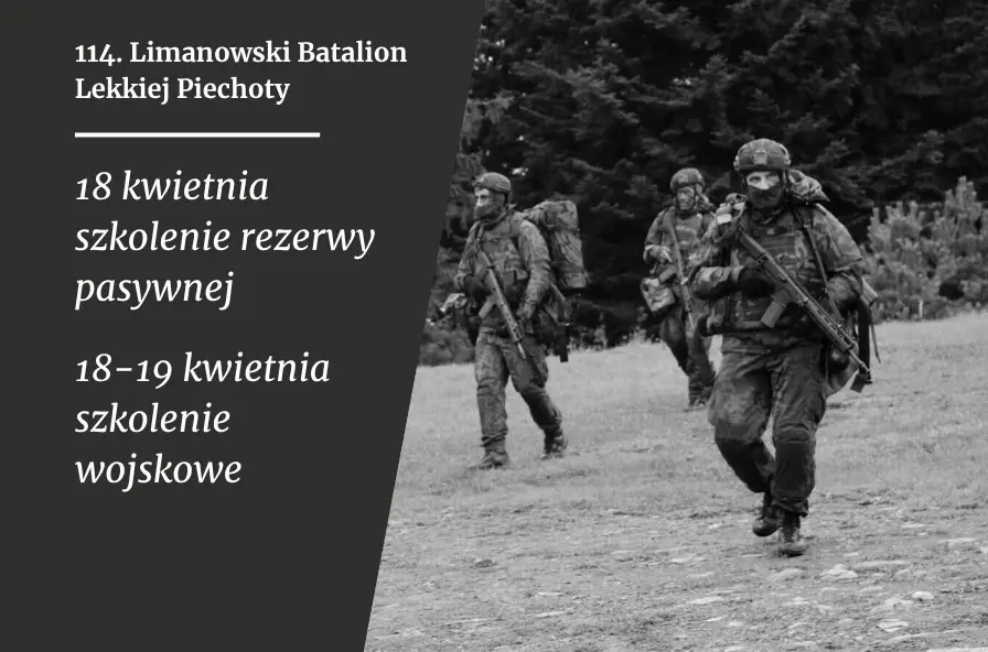 Żołnierze będą szkolić się w Limanowej. W weekend zaplanowano działania taktyczne