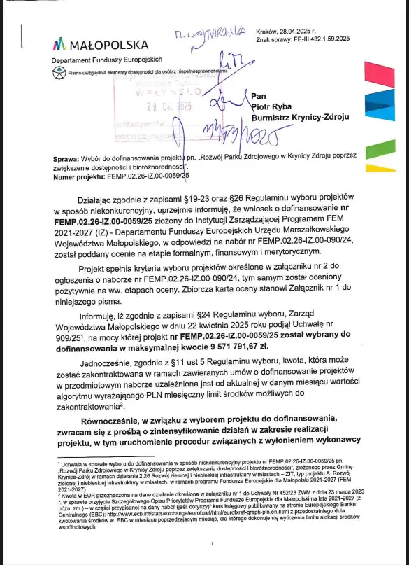 Góra Parkowa w Krynicy-Zdroju w nowej odsłonie. Ponad 9 mln zł na modernizację
