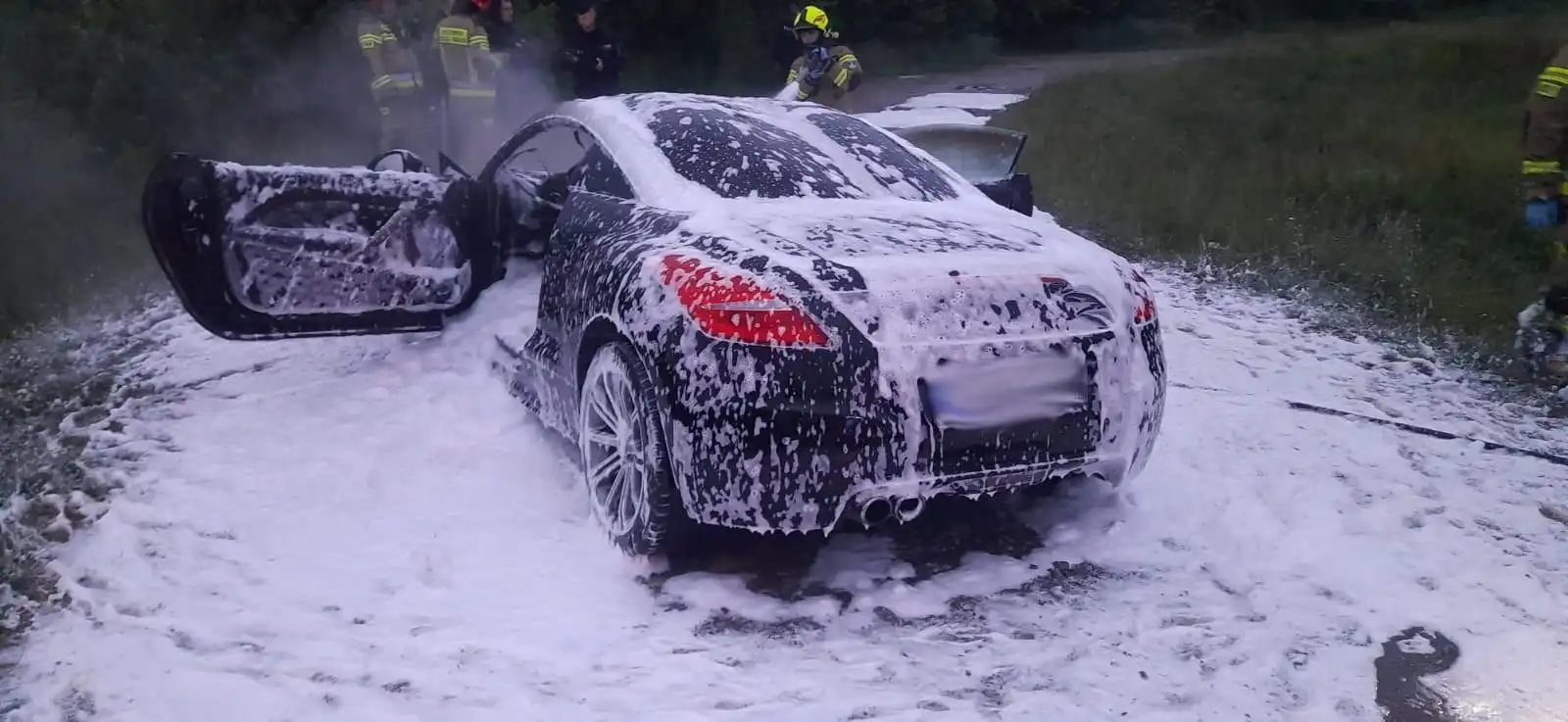 Seria pożarów samochodów na Sądecczyźnie