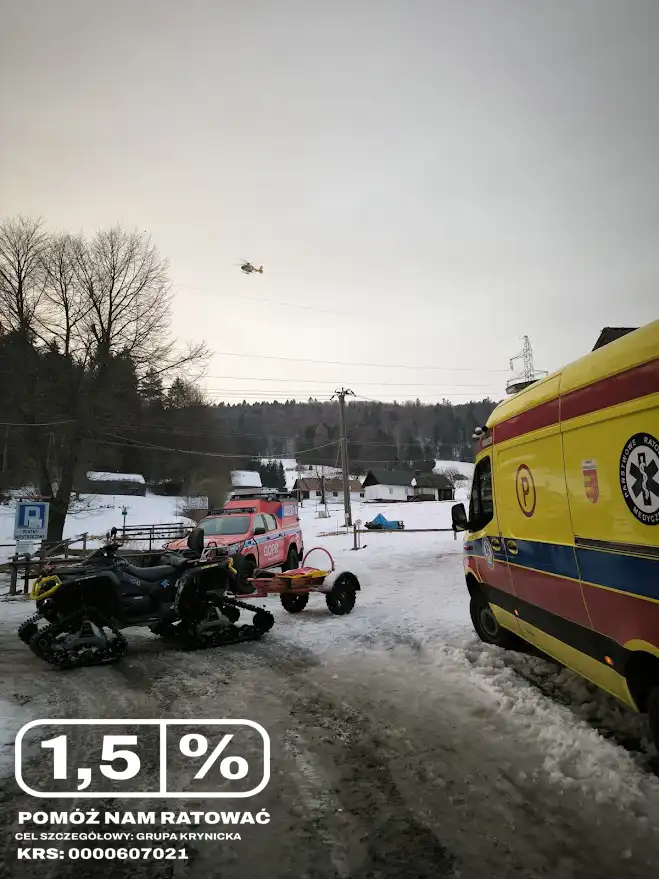 Tragiczne wydarzenie w Krynicy. Ratownicy GOPR interweniowali w Dolinie Czarnego Potoku