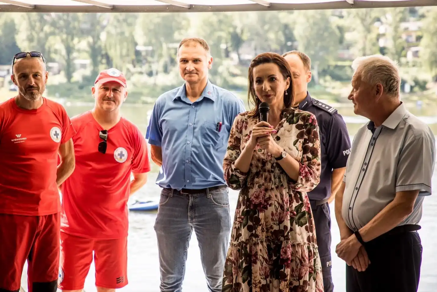 "Kręci mnie bezpieczeństwo na wodzie" nad Jeziorem Rożnowskim