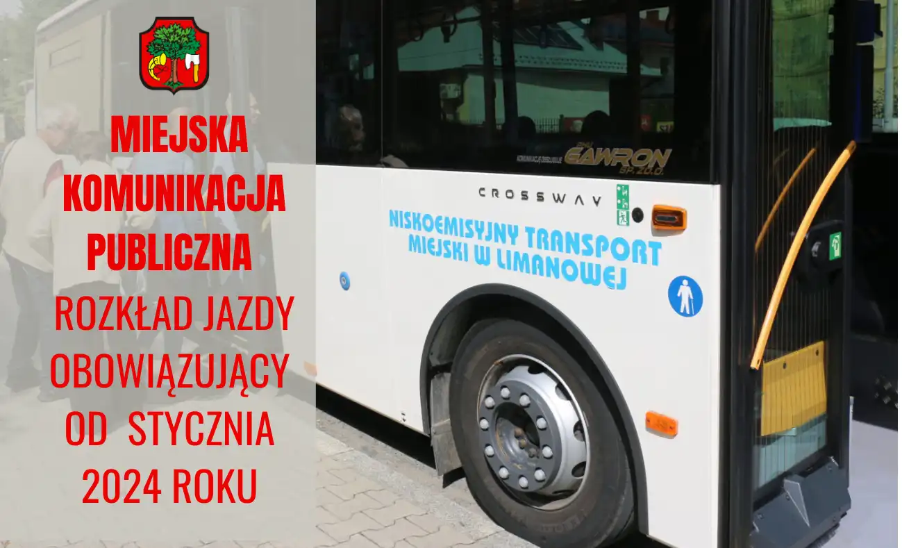 Od stycznia zmienia się rozkład jazdy autobusów miejskiej komunikacji publicznej w Limanowej