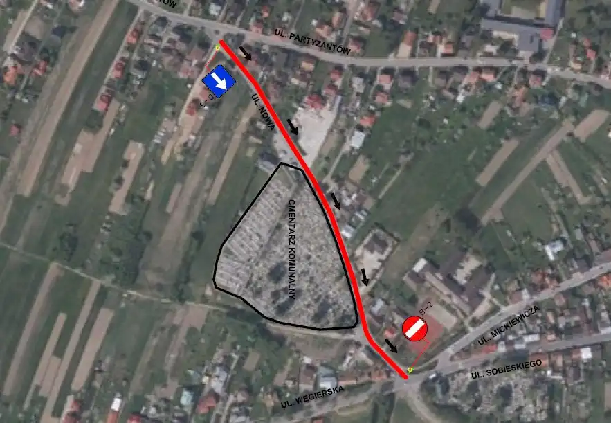 Zmiana organizacji ruchu 1 listopada w Barcicach i Starym Sączu