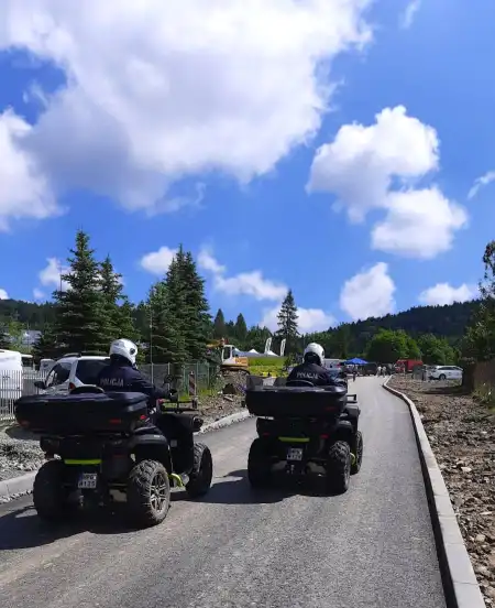 Igrzyska Europejskie w Krynicy-Zdroju. O bezpieczeństwo na terenie uzdrowiska dbali m.in. sądeccy policjanci