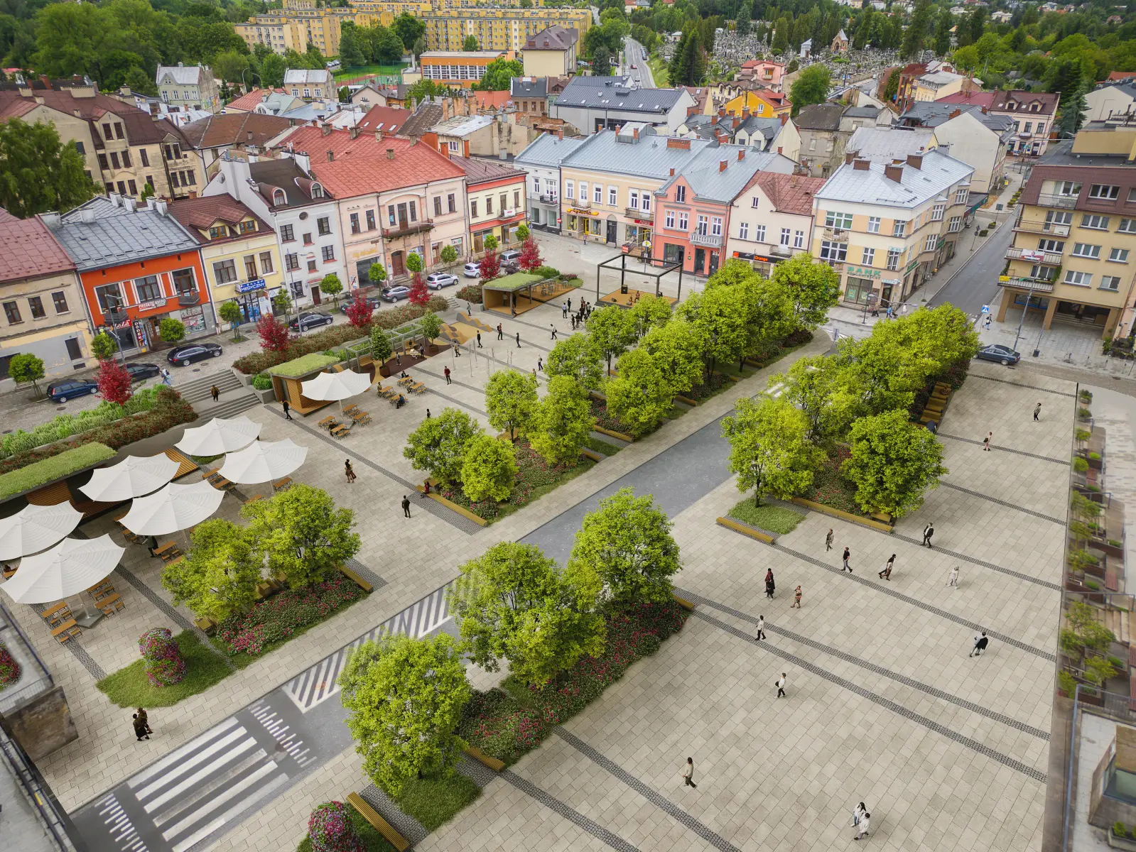Zielona rewolucja w Gorlicach. Centrum miasta zyska więcej zieleni i przestrzeni publicznych