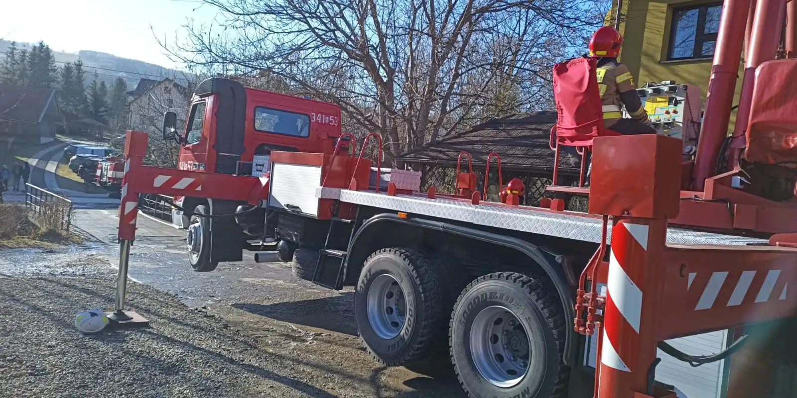 Pożar w Zagorzynie. Paliło się na poddaszu domu jednorodzinnego