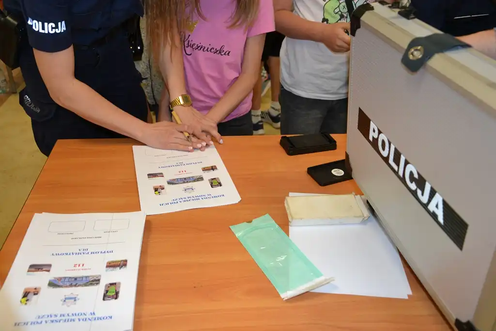 Komenda Miejska w Nowym Sączu zaprosiła najmłodszych na dzień otwarty