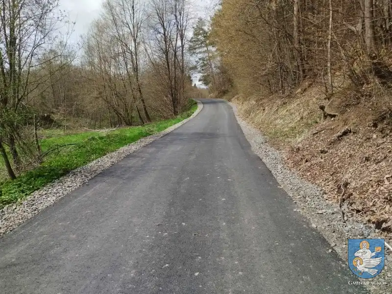 Trwa modernizacja dróg w Gminie Łącko