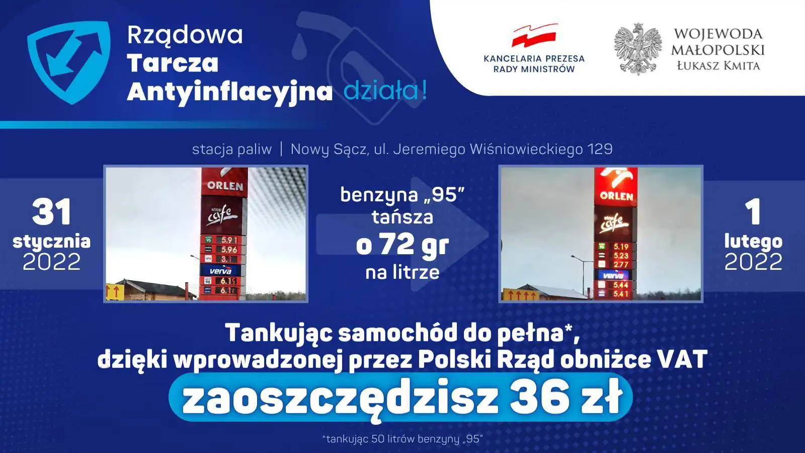 Spada podatek VAT na paliwa