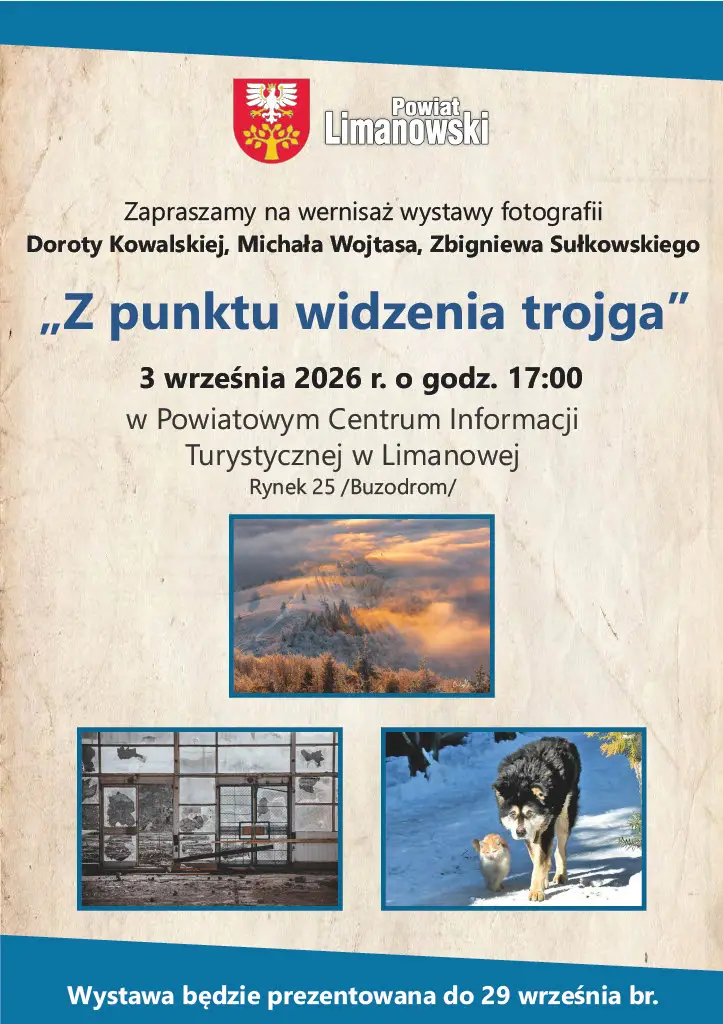 Trzech fotografów, trzy spojrzenia na świat. Wernisaż już 3 września