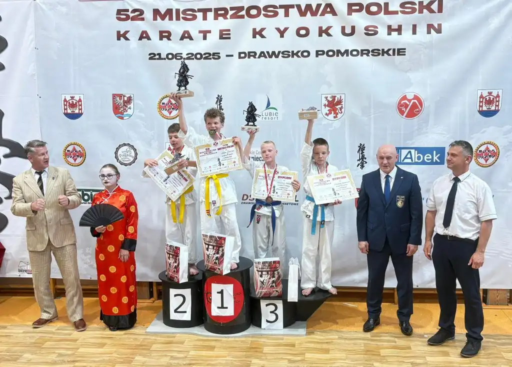 Limanowianie z medalami Mistrzostw Polski Karate Kyokushin