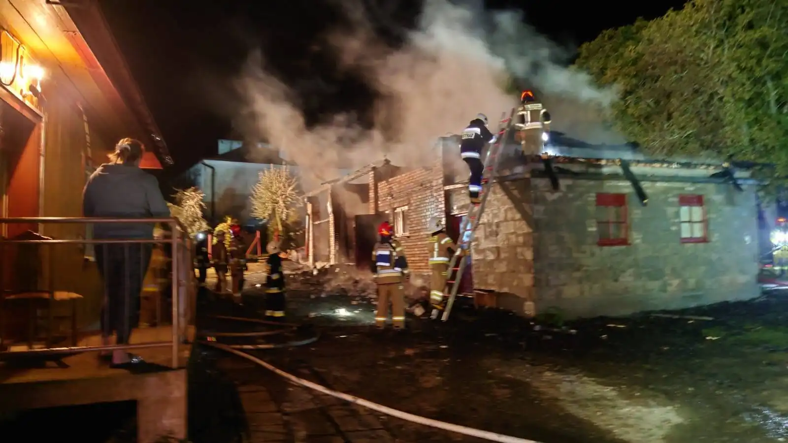 Pożar w Krygu. Płonął budynek gospodarczy