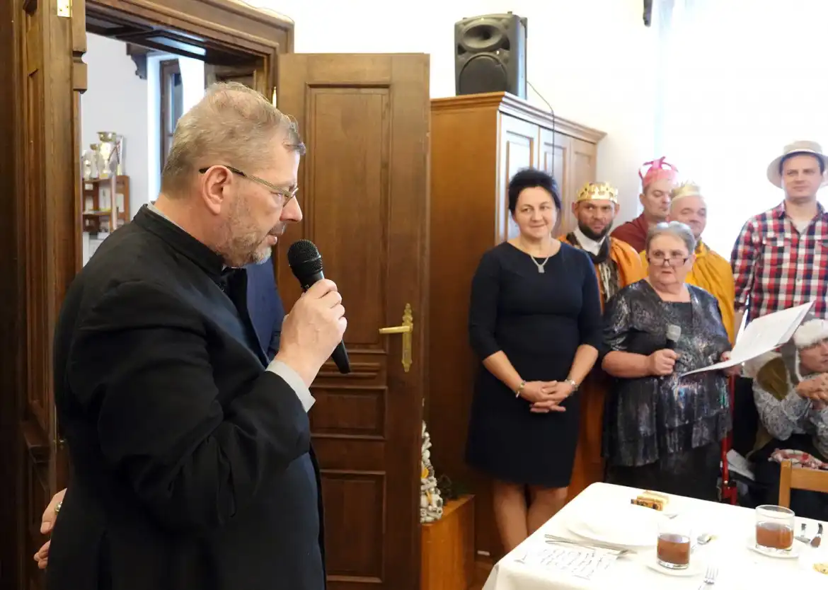 Spotkanie wigilijne w Powiatowym Ośrodku Wsparcia w Zbyszycach