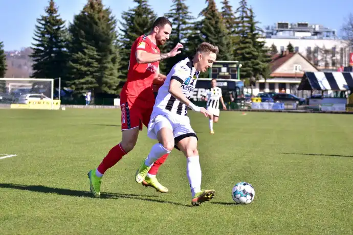 Drużyna Sandecji pokonuje Zagłębie Sosnowiec 2:1