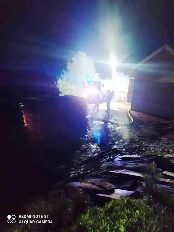 Pożar w Gródku. Paliło się w kotłowni w suszarni na drewno