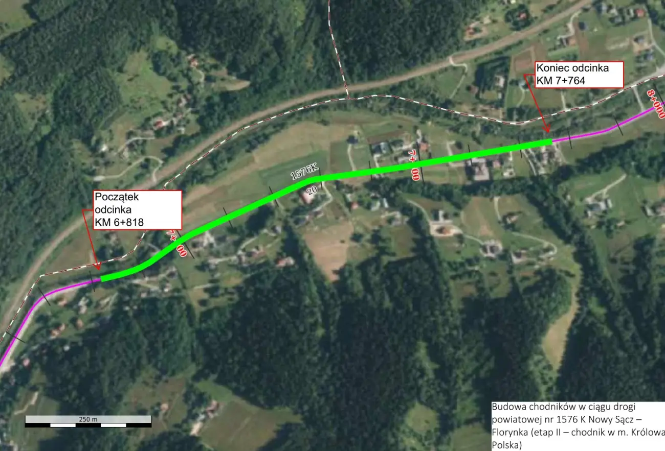 Kolejna inwestycja drogowa w powiecie. Nowy chodnik poprawi bezpieczeństwo pieszych