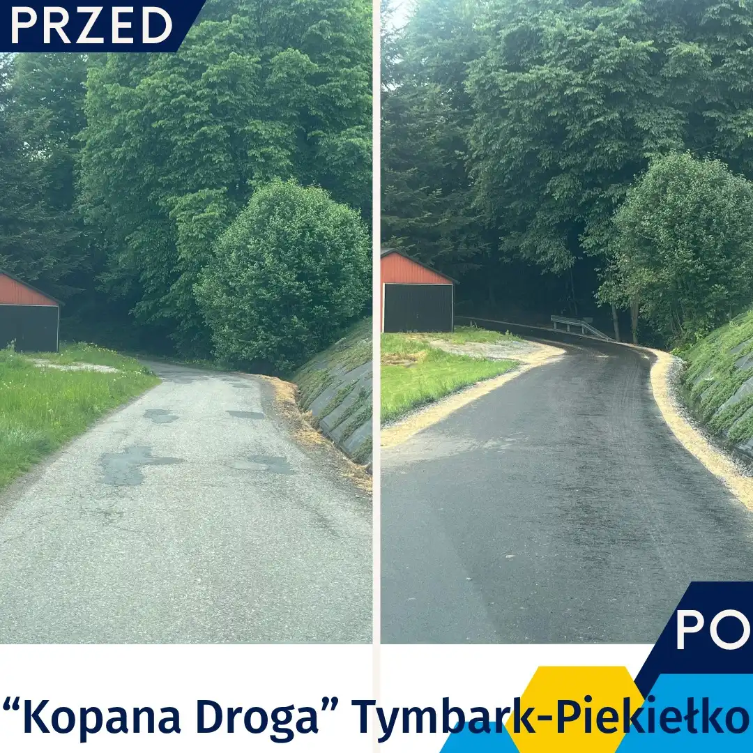 Nowa jakość na "Kopanej Drodze". Zakończono inwestycję drogową w Gminie Tymbark