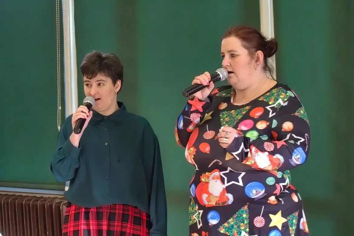 Spotkanie wigilijne w Powiatowym Ośrodku Wsparcia w Muszynie