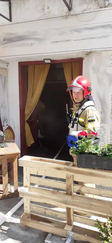 Pożar w restauracji w Krynicy-Zdroju