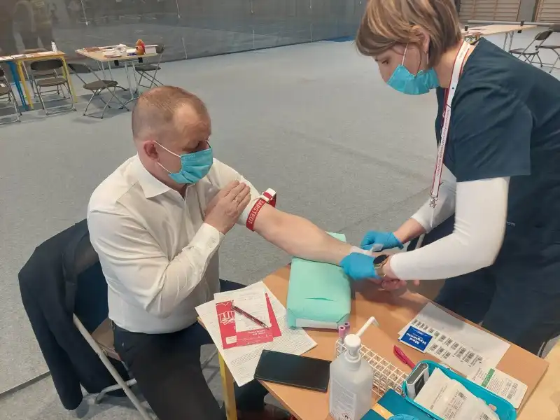 Akcja Krwiodawstwa w Korzennej. Zebrano kilkanaście litrów krwi