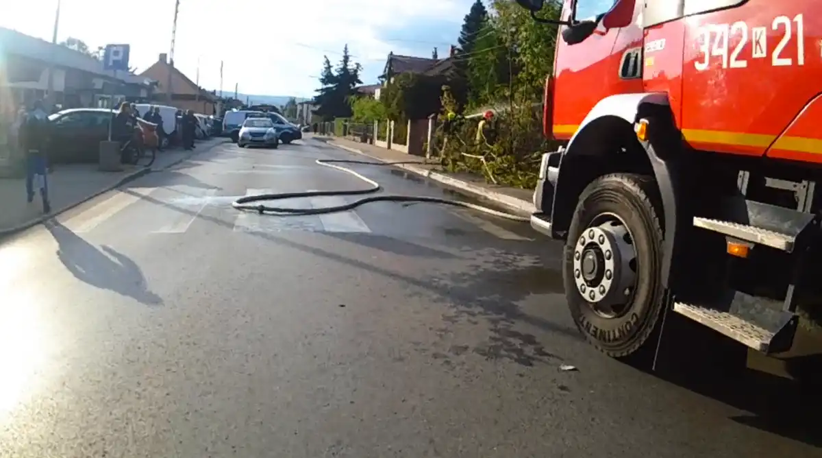 Pożar w jednym z domów w Nowym Sączu. Sądeccy wywiadowcy pierwsi ruszyli na ratunek