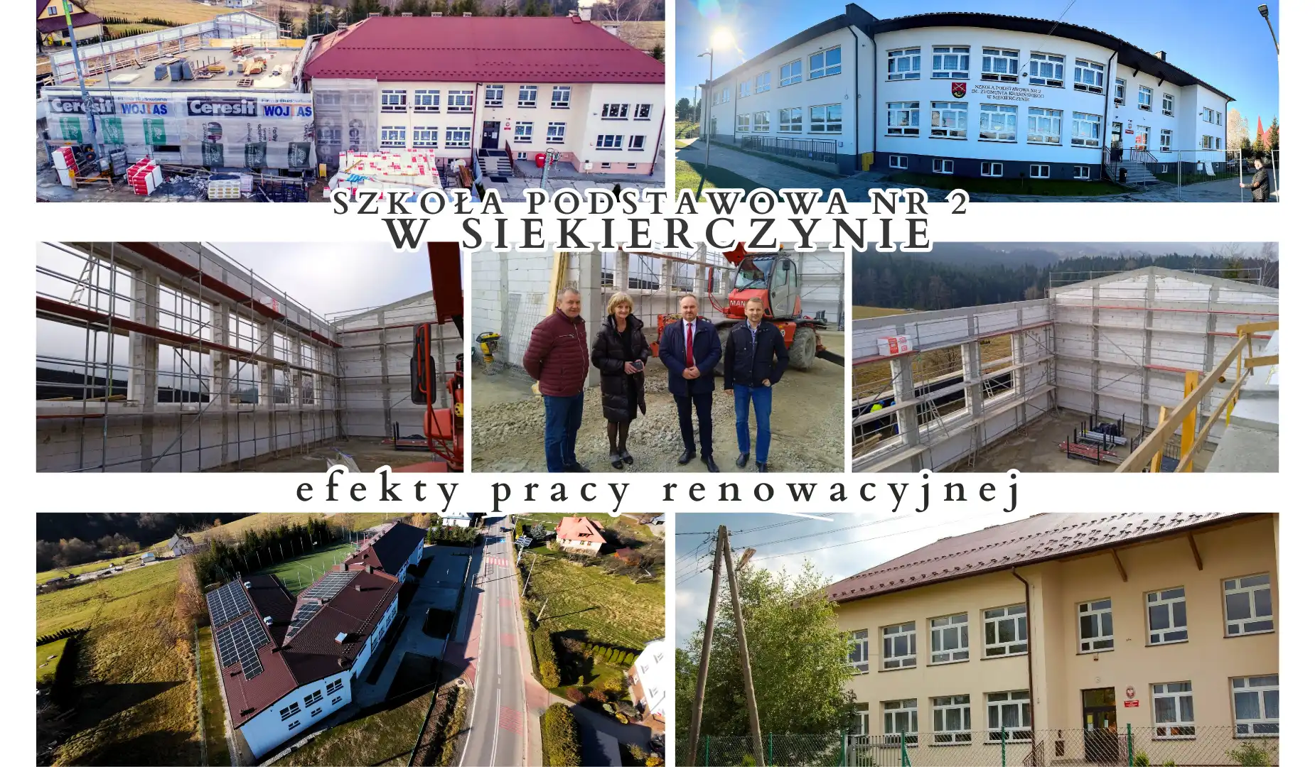 Rozbudowa Szkoły Podstawowej nr 2 w Siekierczynie. Prace postępują szybciej niż planowano