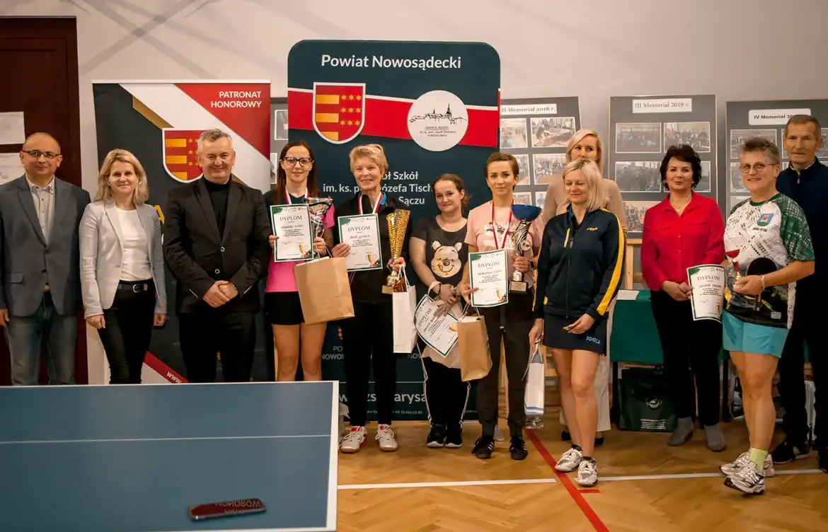 Tenisowy memoriał w ZS w Starym Sączu