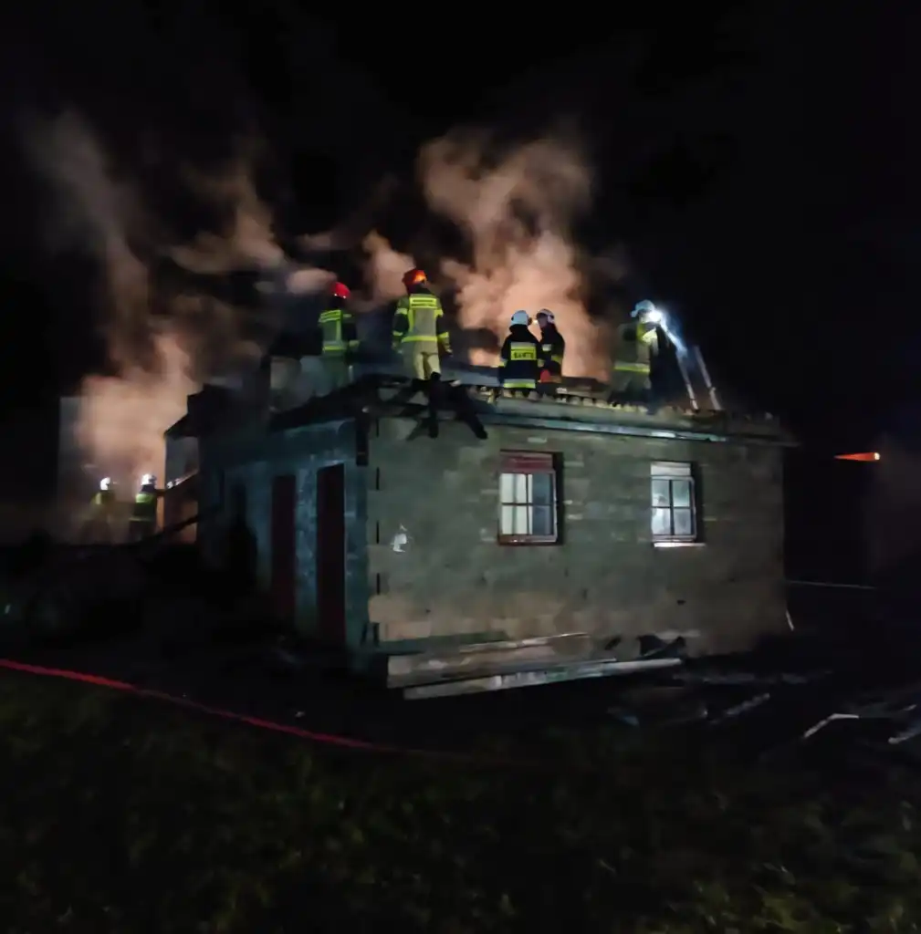 Pożar w Krygu. Płonął budynek gospodarczy