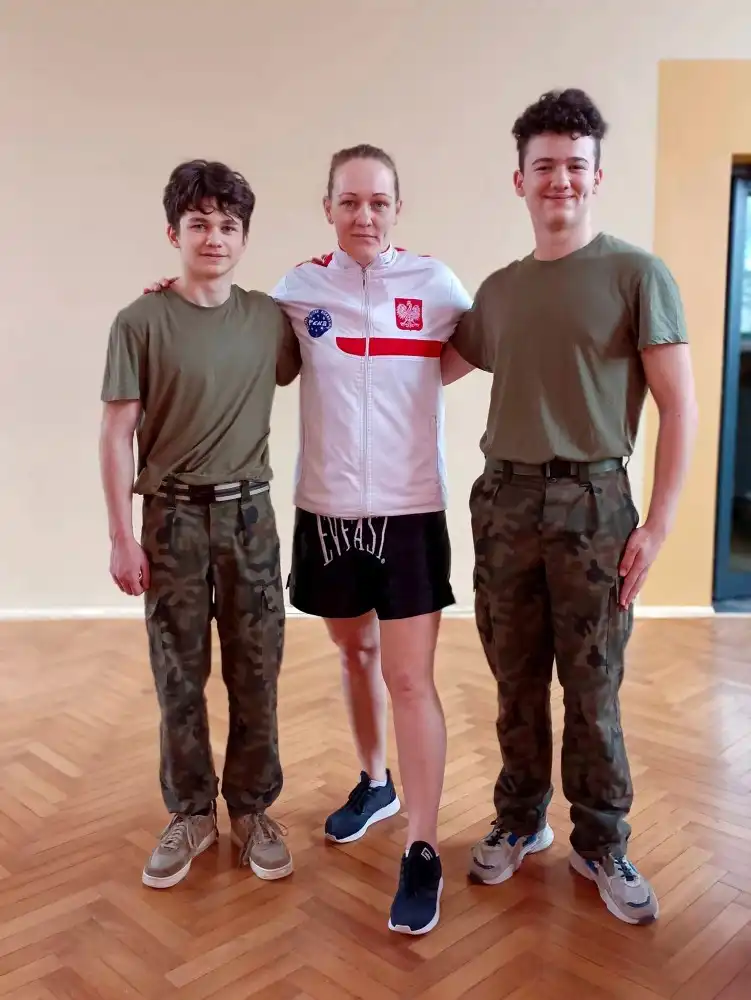 Uczniowie ZS w Marcinkowicach wzięli udział w treningu z mistrzynią świata