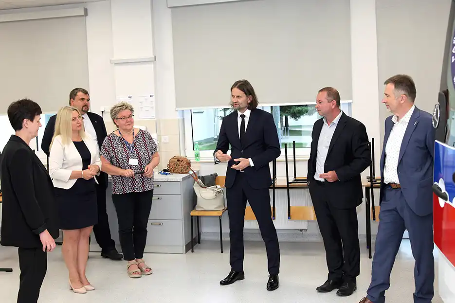 Wiceminister zdrowia Piotr Bromber z wizytą w PWSZ