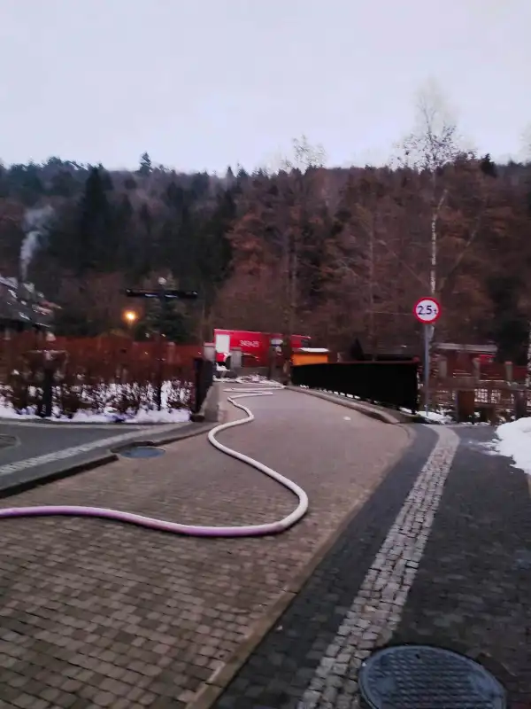 Pożar w jednym z hoteli w Krynicy-Zdroju. Paliła się sauna. Ewakuowano gości i pracowników