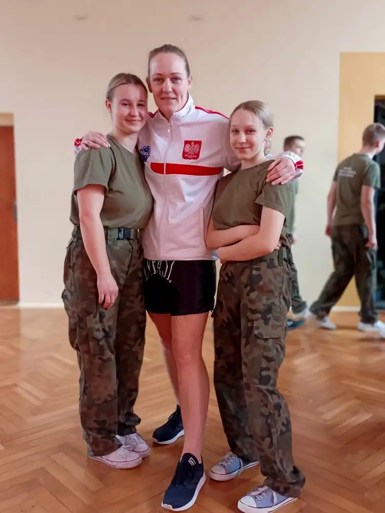 Uczniowie ZS w Marcinkowicach wzięli udział w treningu z mistrzynią świata