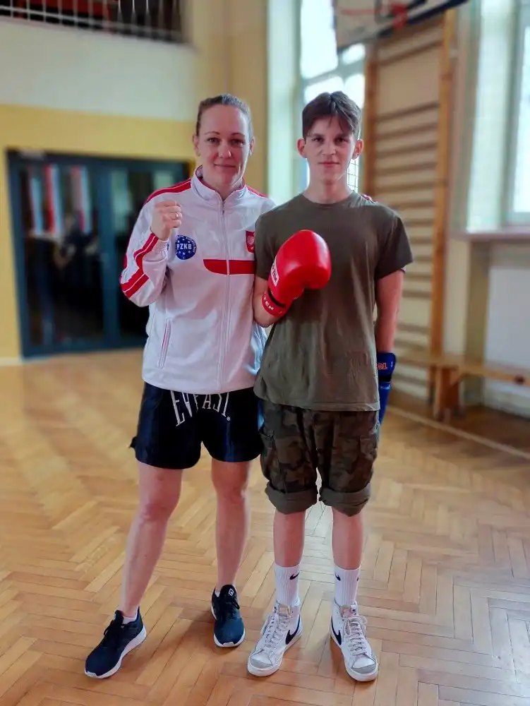 Uczniowie ZS w Marcinkowicach wzięli udział w treningu z mistrzynią świata