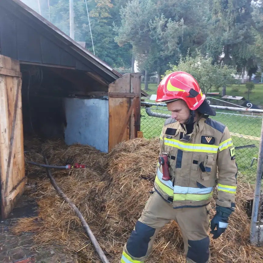 Pożar w Starym Sączu. Spłonął budynek gospodarczy