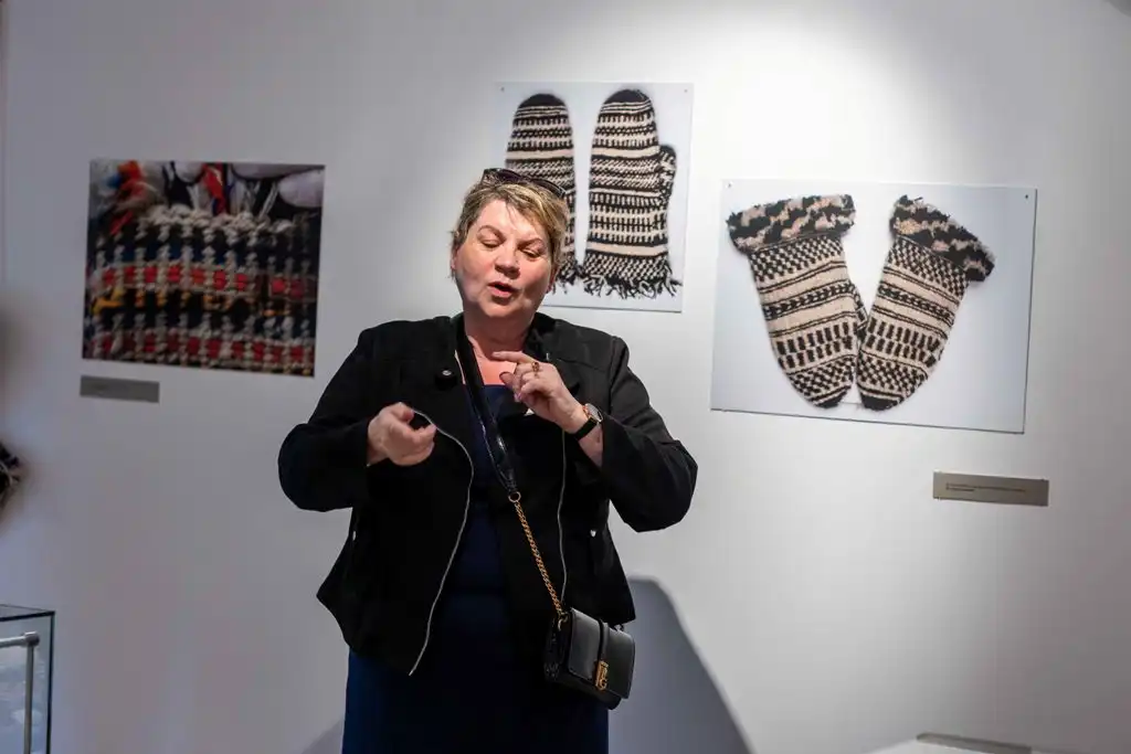 Rękawice furmańskie w sądeckim skansenie