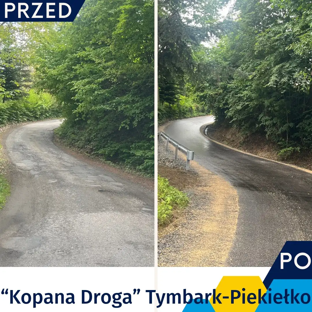 Nowa jakość na "Kopanej Drodze". Zakończono inwestycję drogową w Gminie Tymbark