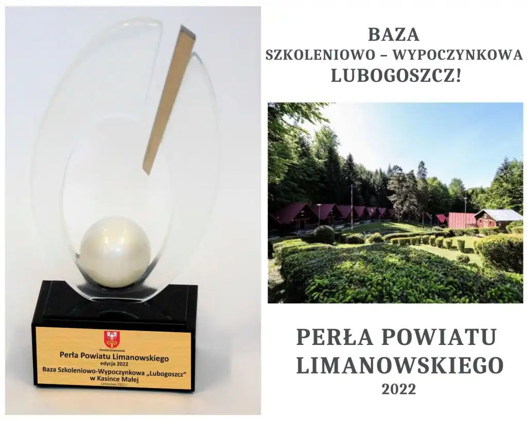 Statuetka „Turystycznej Perły Powiatu Limanowskiego” wręczona
