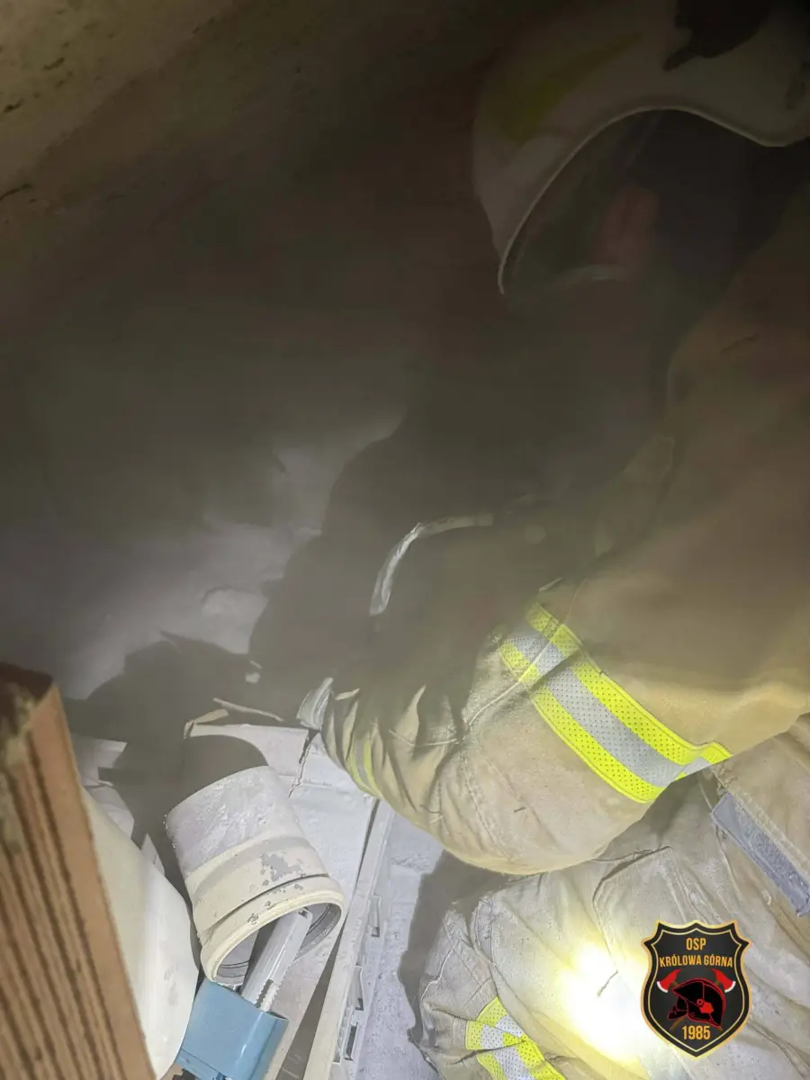 Strażacy interweniowali w Mszalnicy. Zapaliła się sadza w kominie