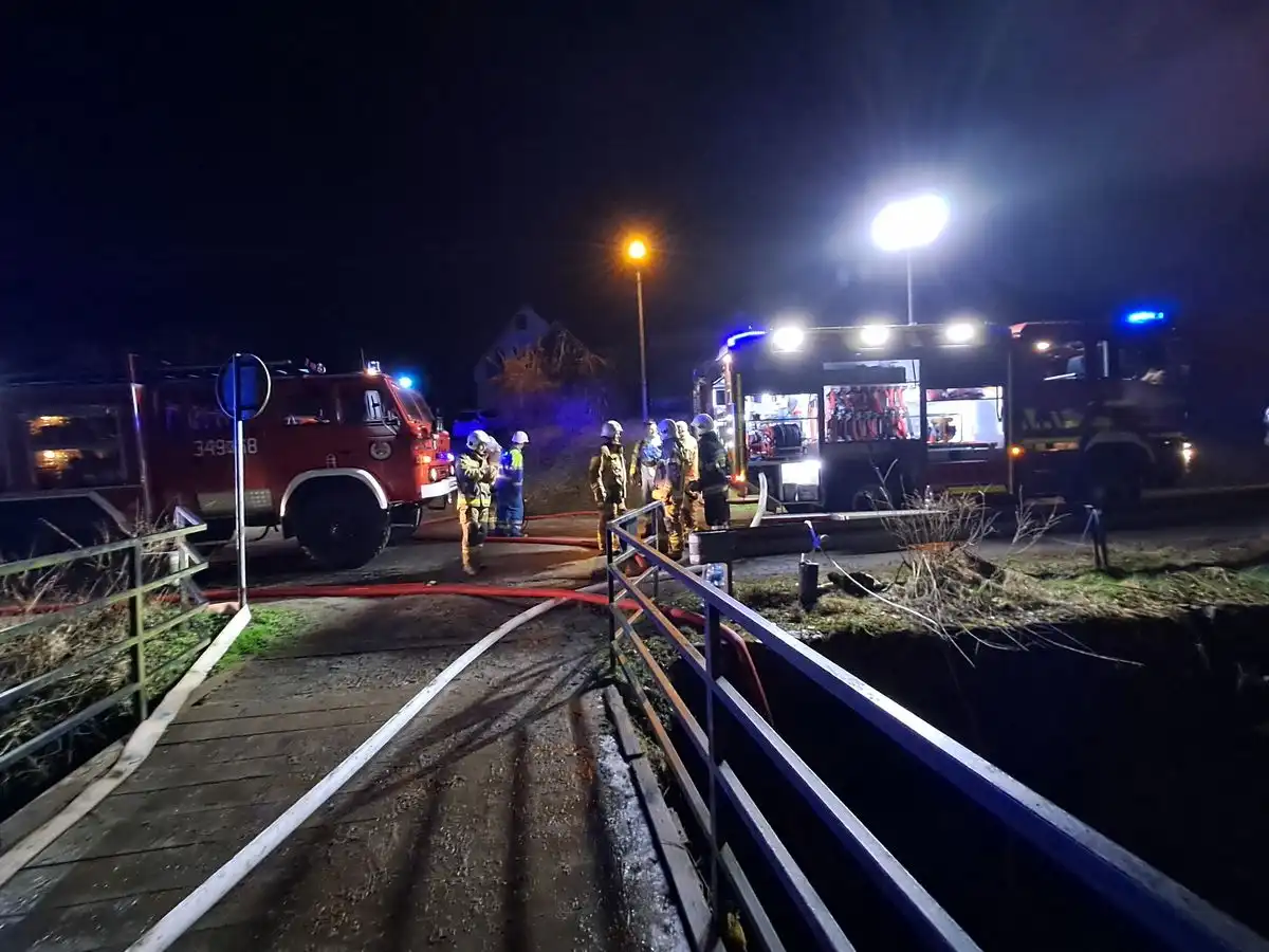 Pożar w Wierchomli Wielkiej. Spłonął drewniany dom