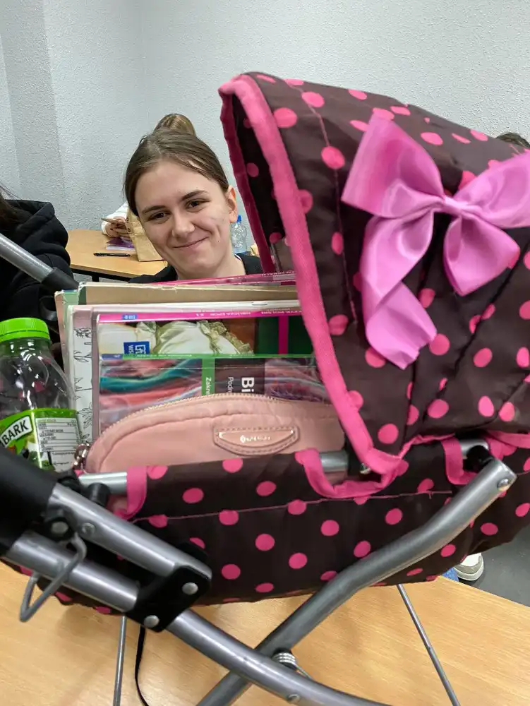 Akcja „Dzień bez plecaka” w ZS w Starym Sączu